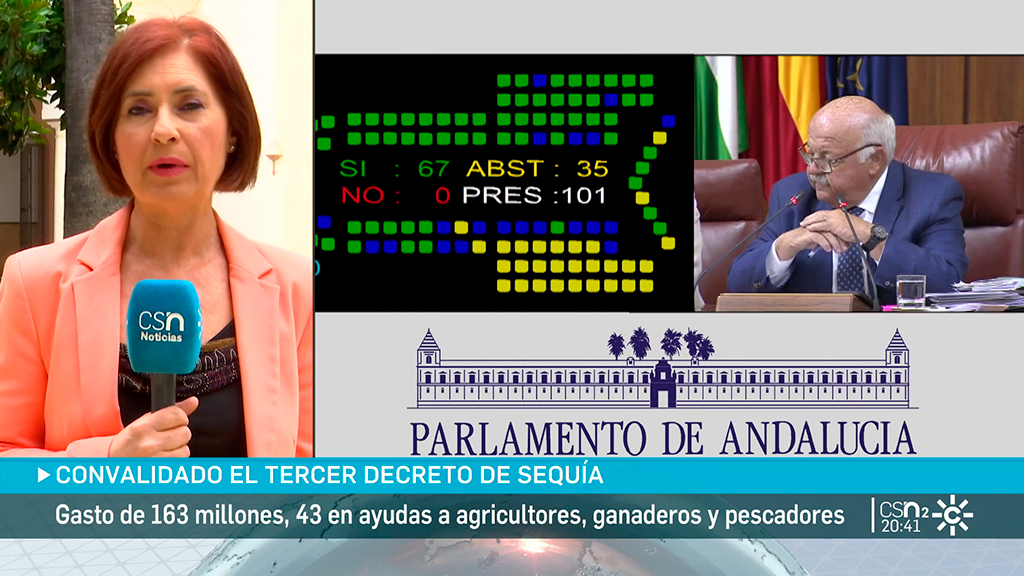 El pleno convalida el tercer decreto de sequía con el respaldo del PP y Vox