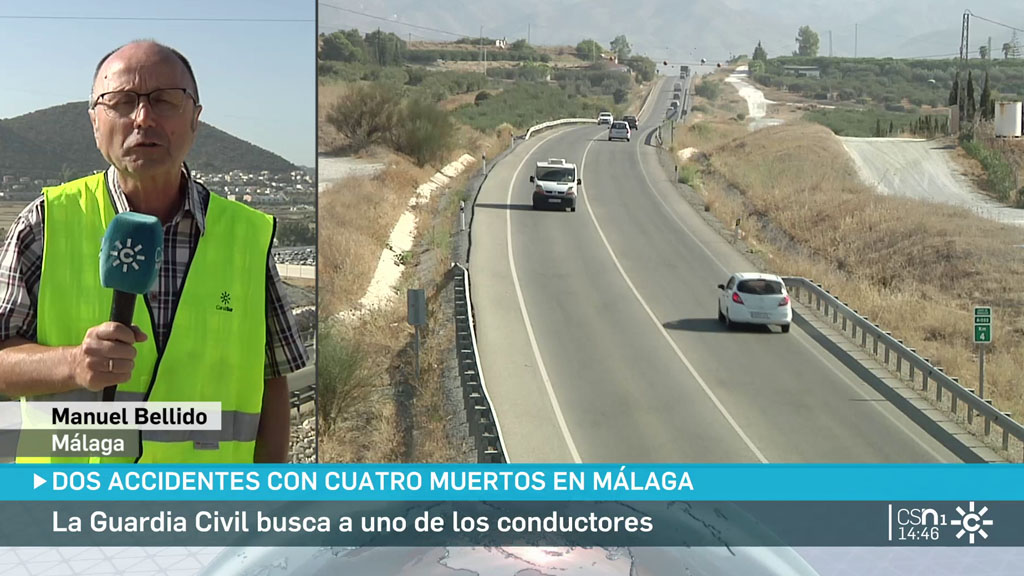 Dos accidentes con cuatro muertos en las carreteras de Málaga