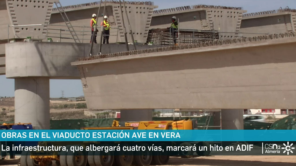 Las obras para la llegada del tren de alta velocidad a Almería marchan