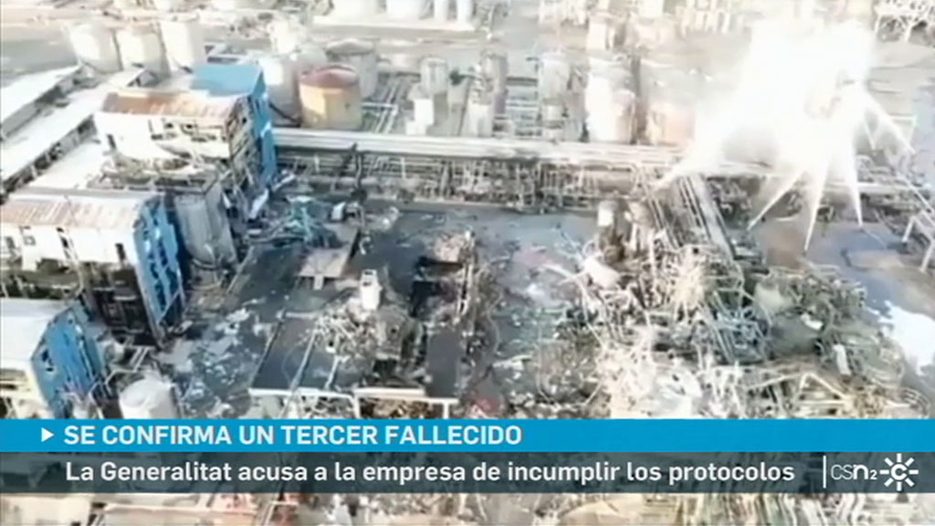 Ya son tres los muertos a causa de la explosión de la petroquímica de Tarragona