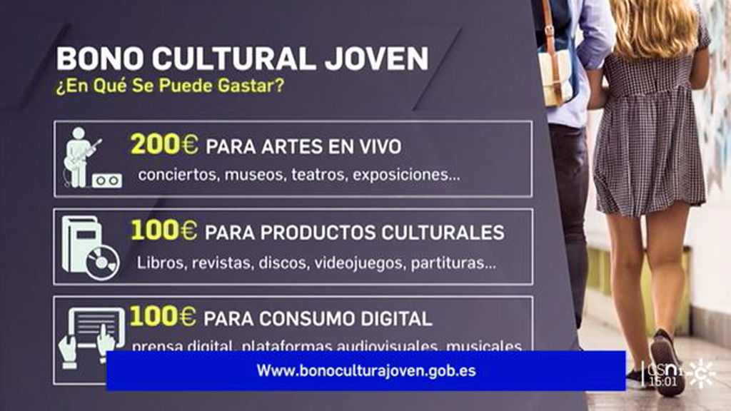 Ya se puede solicitar el Bono Cultural Joven