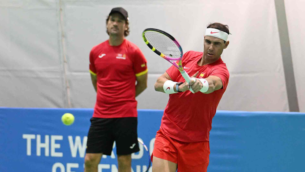 Rafa Nadal arrived in Malaga “prepared” to participate in the Davis Cup and retire